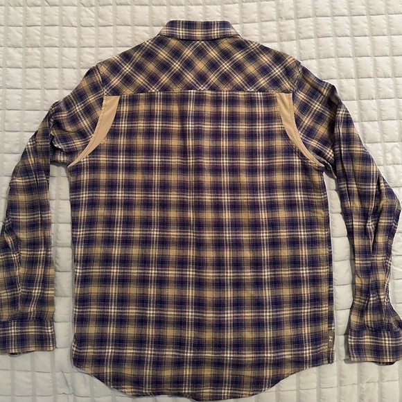 Blue and cream Under Armour‎ Tradesman Flex Flannel Shirt Men’s size L - Picture 9 of 15